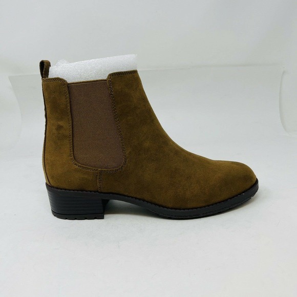 New Style & Co Womans Gladyyf Ankle Booties Size 7M Brown Vegan NIB - Picture 2 of 8